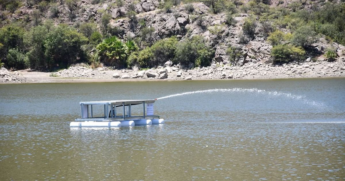 El importante motivo por el que instalaron una sofisticada balsa flotante en medio del Dique San Agustín