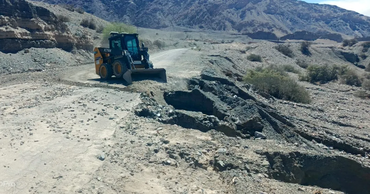 Trabajos de emergencia en la Ruta 150: Vialidad Nacional restableció la conexión entre Jáchal y Rodeo tras el temporal