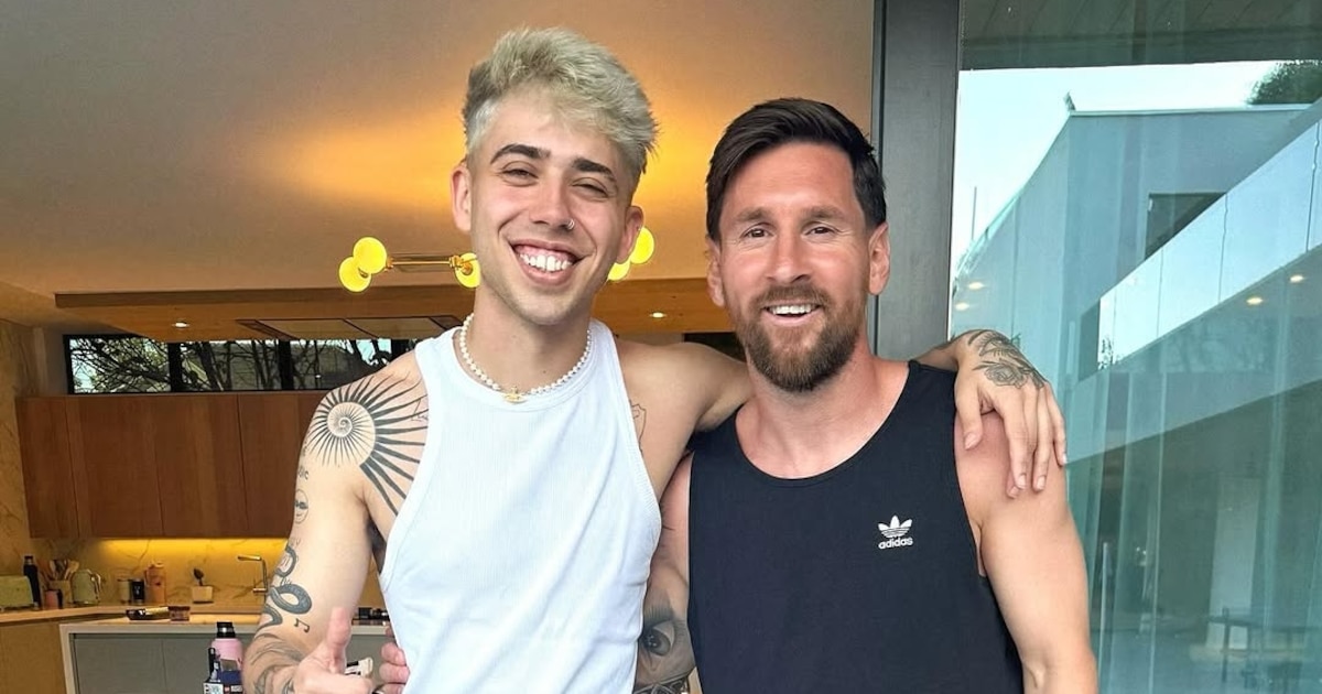 Lionel Messi le cumplió el sueño a Luck Ra: la emoción del cantante al compartir la foto en las redes sociales