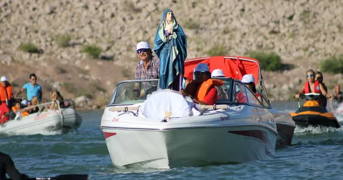 La procesión de la Virgen en el agua se muda del Dique de Ullum al Dique Punta Negra: ¿por qué?