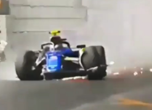 El video inédito del brutal accidente de Franco Colapinto en el GP de Las Vegas de Fórmula 1