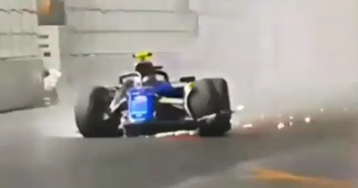 El video inédito del brutal accidente de Franco Colapinto en el GP de Las Vegas de Fórmula 1