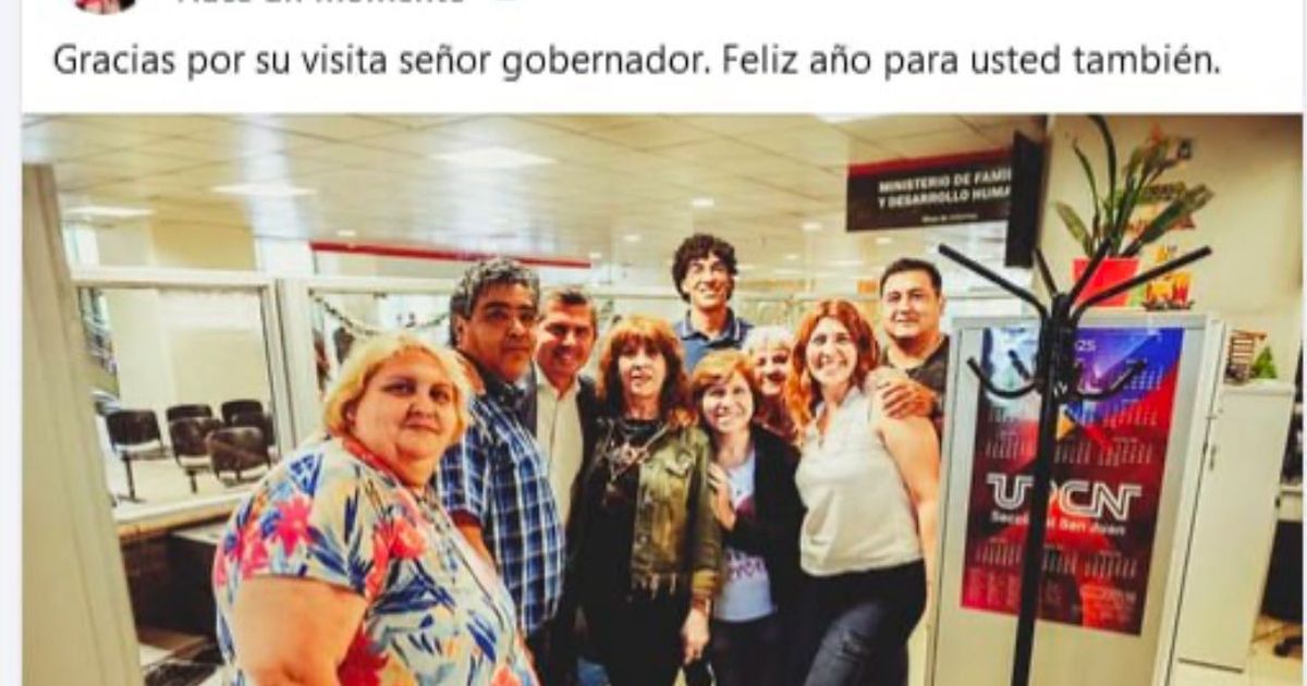 Marcelo Orrego visitó a los trabajadores del Centro Cívico en la previa de Año Nuevo