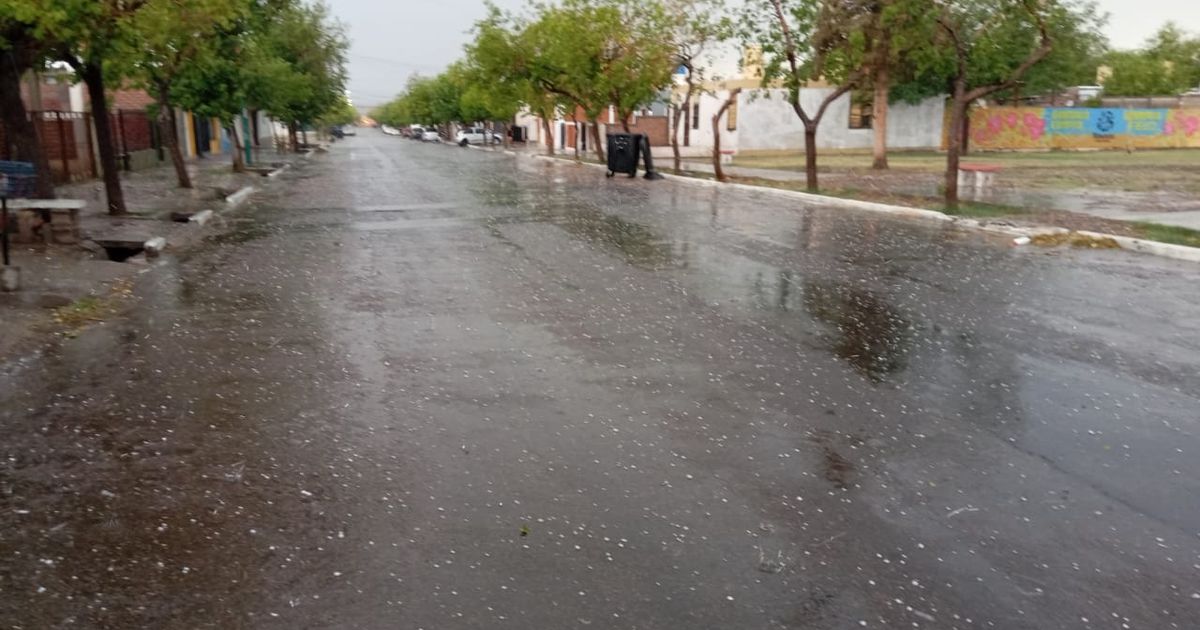 Tormenta en el Gran San Juan: advierten que cayó granizo en diferentes departamentos