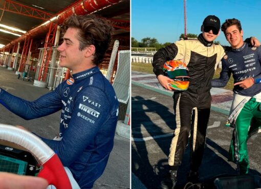 Colapinto, de la F1 al karting: las divertidas fotos con Bizarrap y el mensaje de su manager que ilusionó a los fanáticos