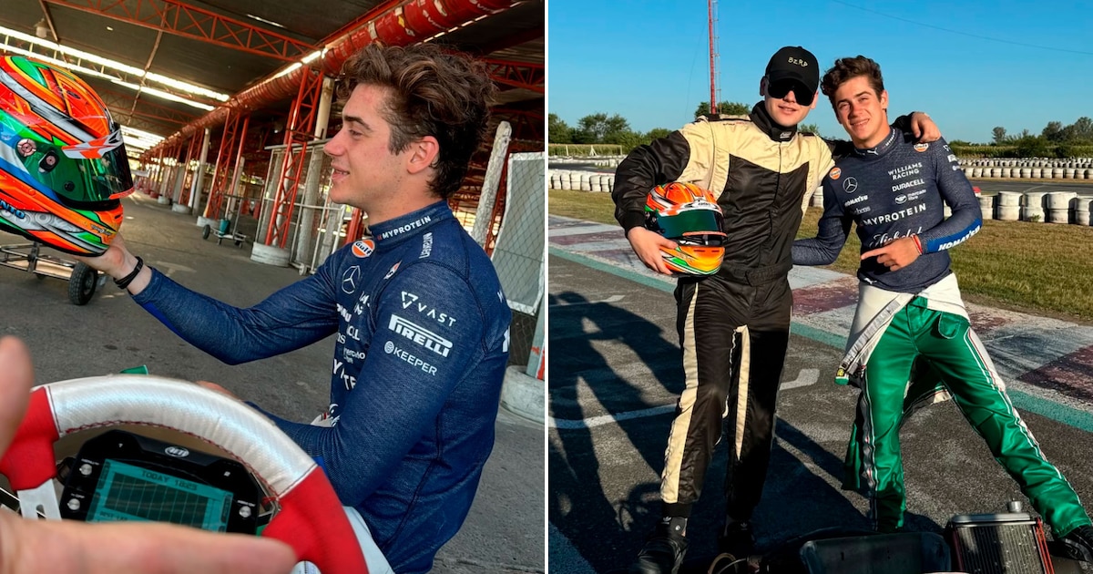 Colapinto, de la F1 al karting: las divertidas fotos con Bizarrap y el mensaje de su manager que ilusionó a los fanáticos