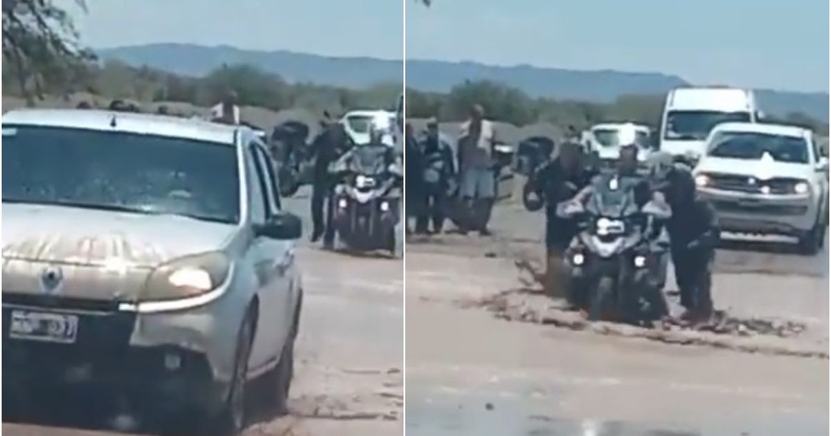 “Me encanta el peligro”: el video de los vehículos que pasaron los badenes con agua en la Ruta 40