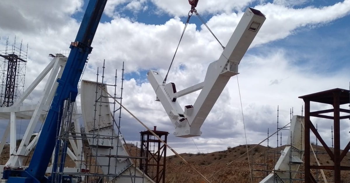 El Proyecto Radiotelescopio Chino-Argentino de Barreal entró en su etapa final de montaje