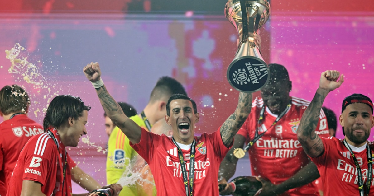 Ángel Di María se consagró campeón con Benfica, superó a Cristiano Ronaldo y quedó entre los futbolistas más ganadores de la historia