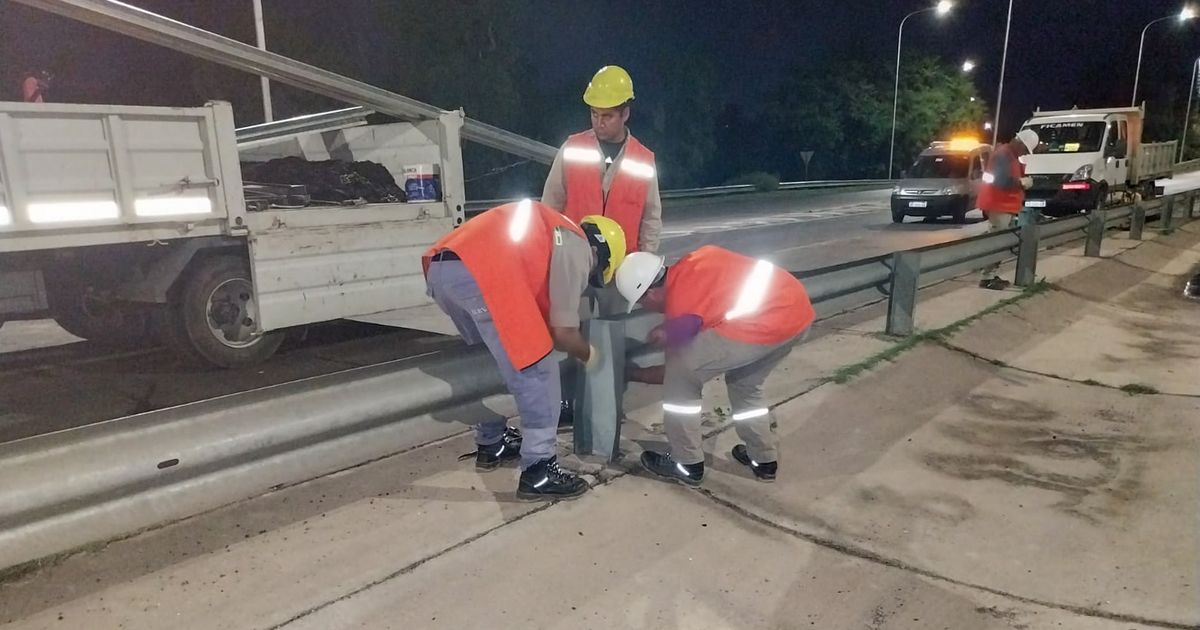 Avanzan las obras de reparación del asfalto y las barandas en la Circunvalación: conocé el cronograma de tareas