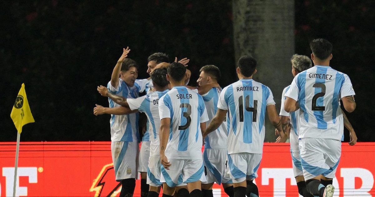 Goleada histórica de la selección argentina Sub 20 por 6-0 ante Brasil en el debut por el Sudamericano