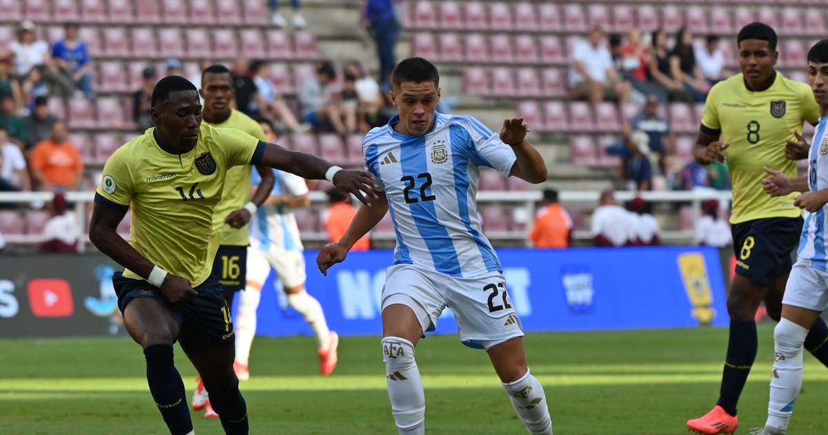 Argentina falló un penal y empató 0-0 contra Ecuador por el Sudamericano Sub 20