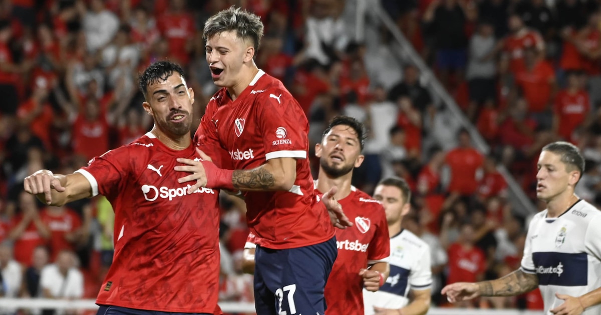 Independiente venció 2-0 a Gimnasia y quedó como único líder de su zona en el Torneo Apertura