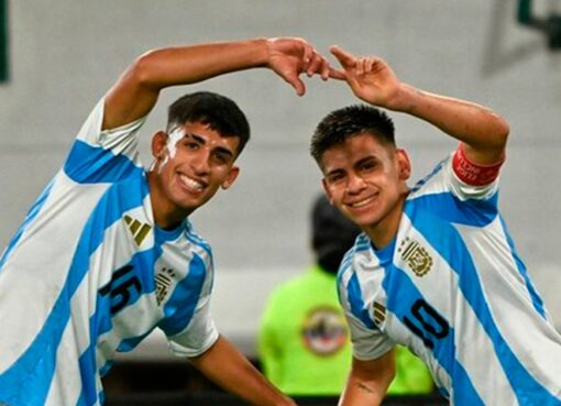 Con dos goles del Diablito Echeverri, la Selección Sub 20 venció 4-3 a Uruguay y es el líder del Hexagonal Final en el Sudamericano