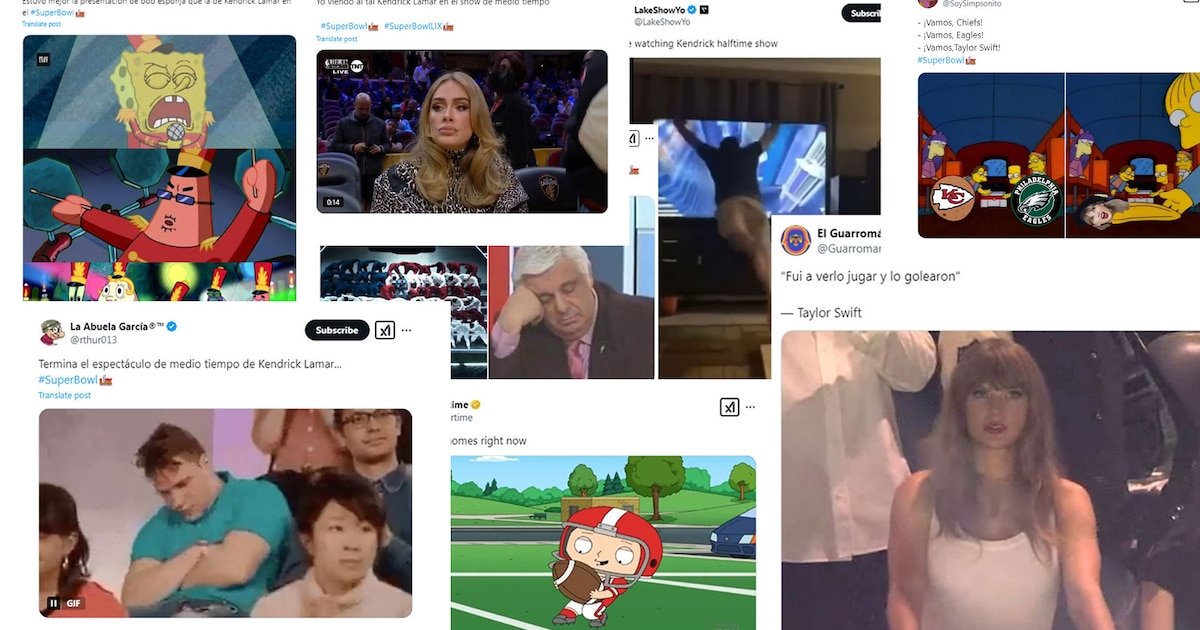 Los mejores memes del Super Bowl 2025: del show de medio tiempo al “sufrimiento” de Taylor Swift