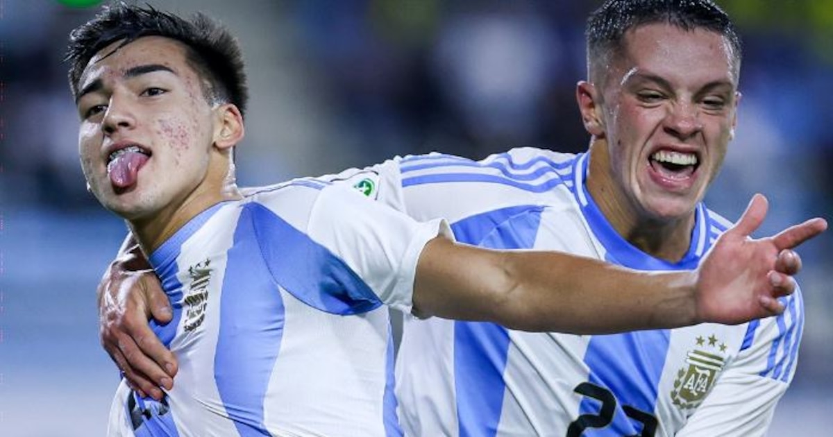 Argentina derrotó 1-0 a Colombia en el Sudamericano Sub 20 y logró la clasificación al Mundial Chile 2025