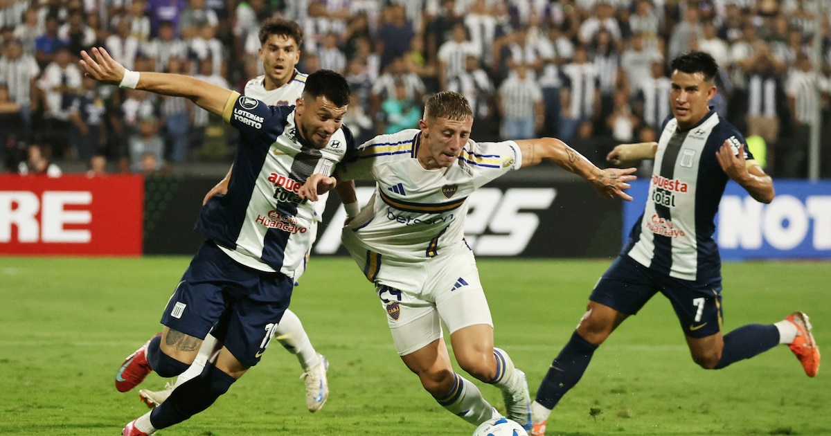 Boca perdió 1-0 ante Alianza Lima en Perú por el duelo de ida de la Fase 2 de la Libertadores