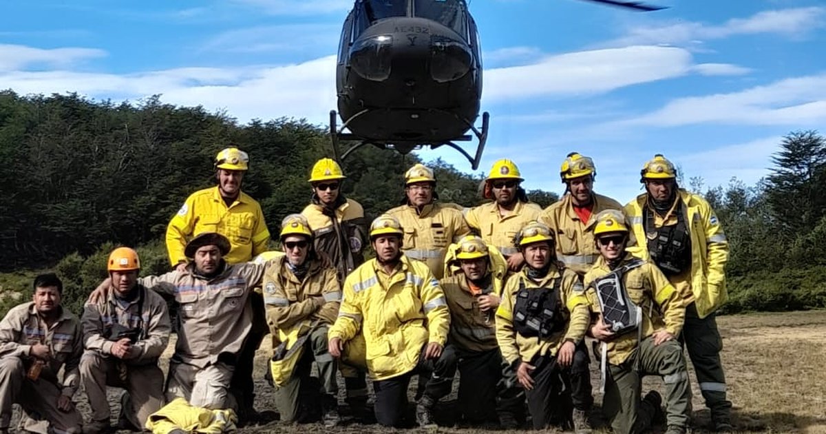 Bomberos sanjuaninos continúan en el frente de lucha contra los incendios de la Patagonia