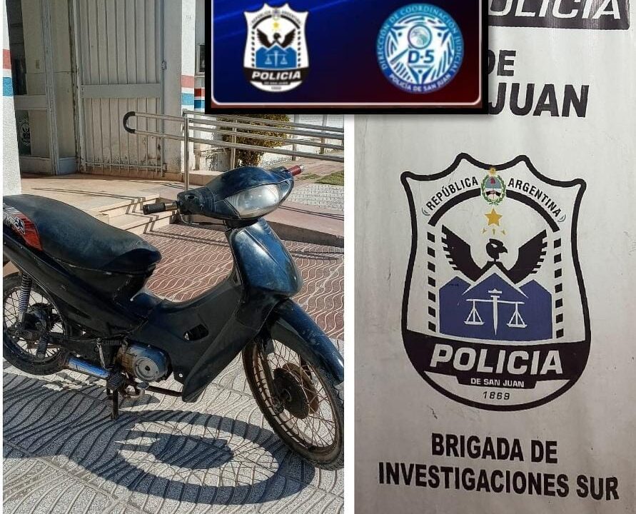 En Pocito recuperan una motocicleta 🛵 robada