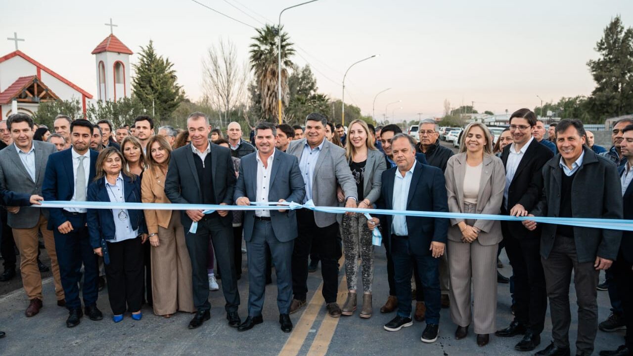 Orrego Inauguró la repavimentacion de la ruta 153 SJ