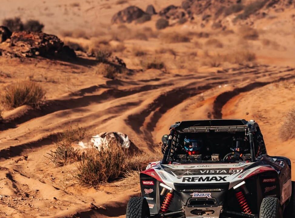 Lisandro Cisterna en el Dakar en la Etapa Maraton